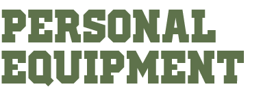PERSONAL EQUIPMENT（個人装備品）